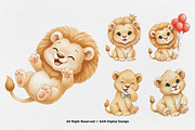 15 Bundle Watercolor The Lion King, an Animal Illustration by Morspective (Thumbnail 5 of 8)