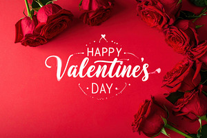 Happy Valentine’s Day Rose Border, a Holiday Photo by Davizro's Market