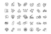 Food Vector Icons. Vegan Icons, an Outline Icon by Tettygreen (Thumbnail 3 of 3)