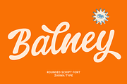 Balney - Rounded Script Font, a Script Font by Zarma Type (Thumbnail 1 of 10)