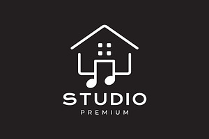 home note music studios logo, a Branding & Logo Template by devastd