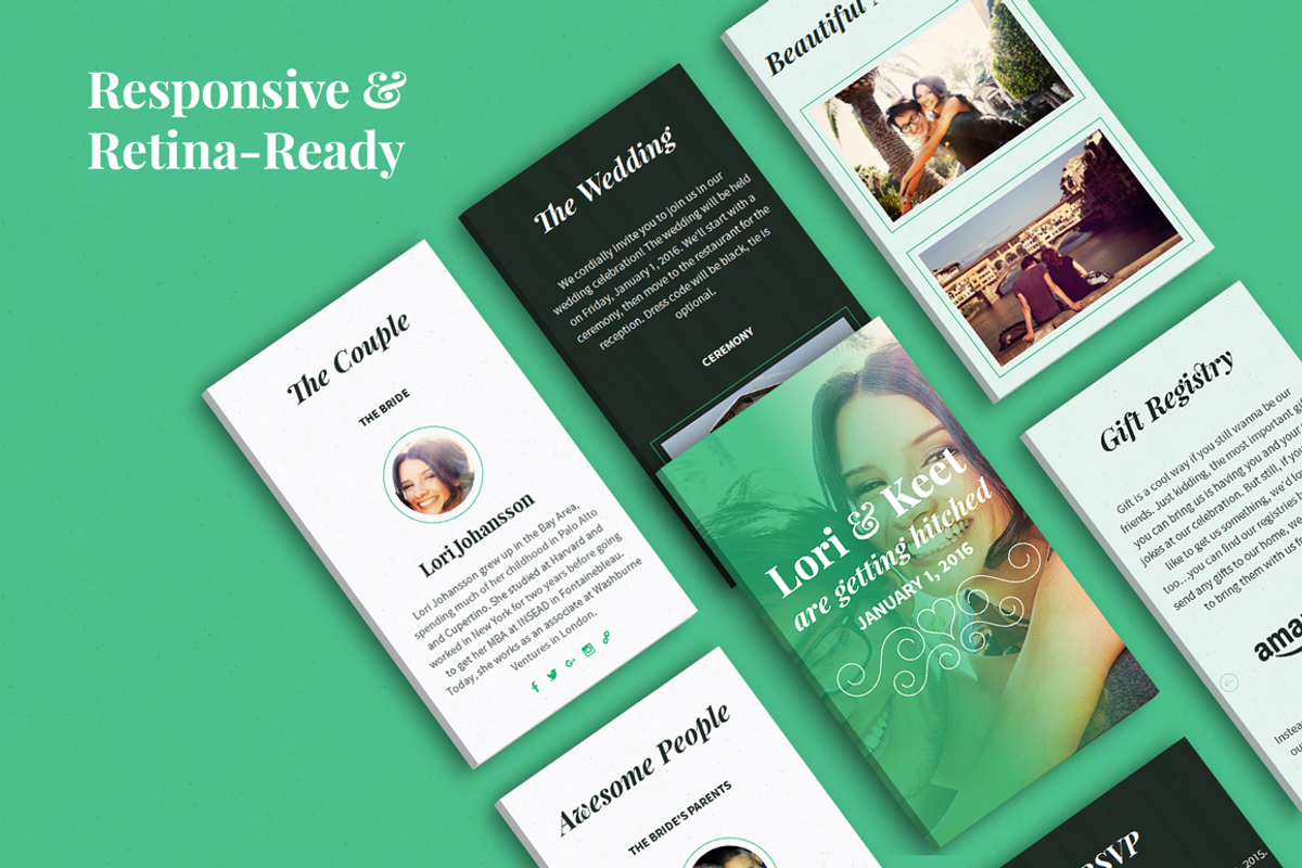 Lovebird - One-Page Wedding HTML/CSS, a HTML Template by Fukio Studio (Photo 3 of 5)