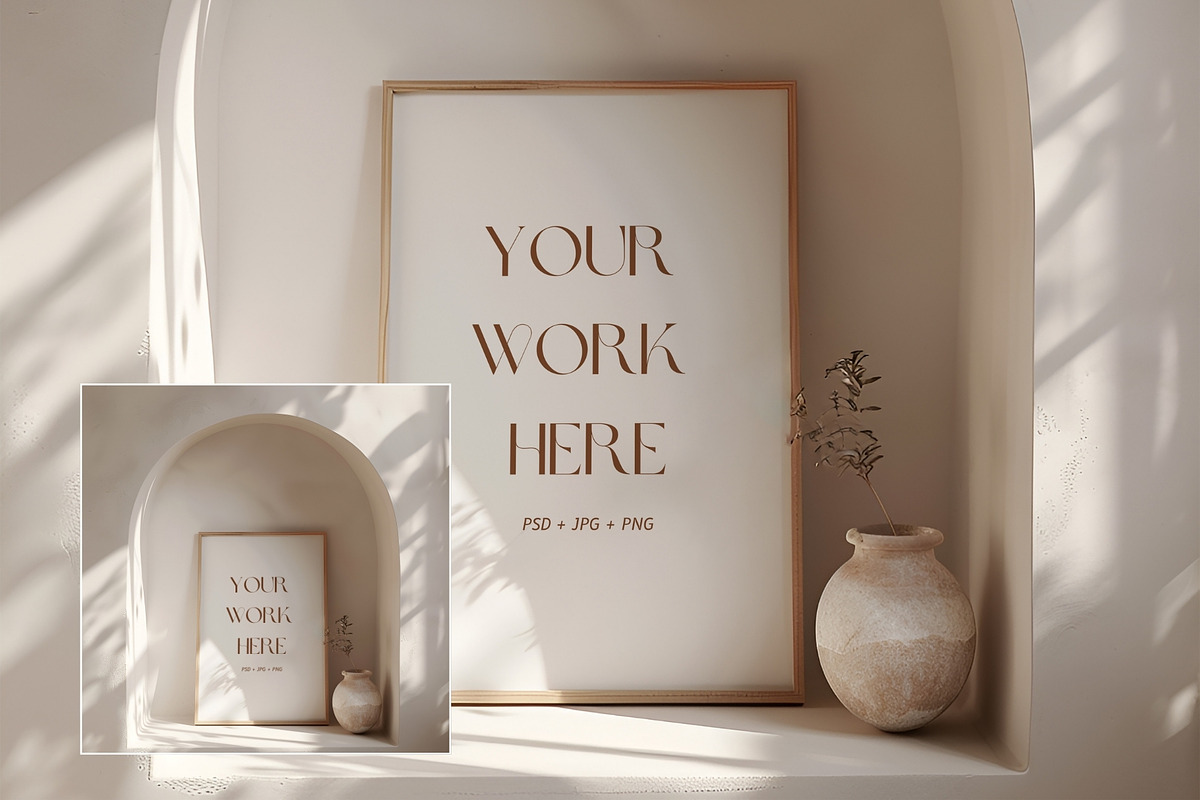 Greek Villa Frame Mockup | FR-GV-02, a Household Mockup by Callistemon Creative (Photo 6 of 8)