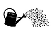 Floral Watering Can Design Bundle, an Illustration by Gaye Art (Thumbnail 4 of 31)
