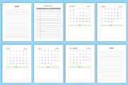 2024-2027 4 year Monthly Planner, a Stationery Template by Designmela01 (Thumbnail 4 of 9)