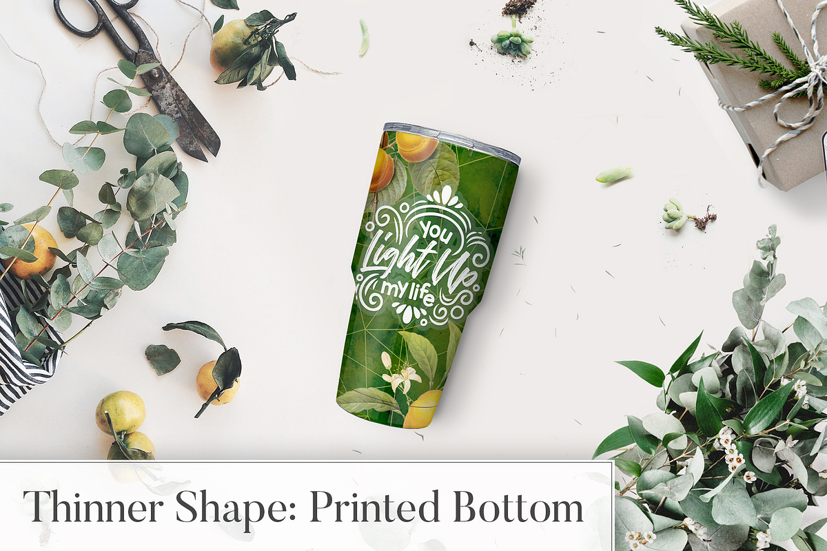 Floral Tumbler Mockup Scene (#002), a Cups & Container Mockup by Europe.graphics (Photo 3 of 8)