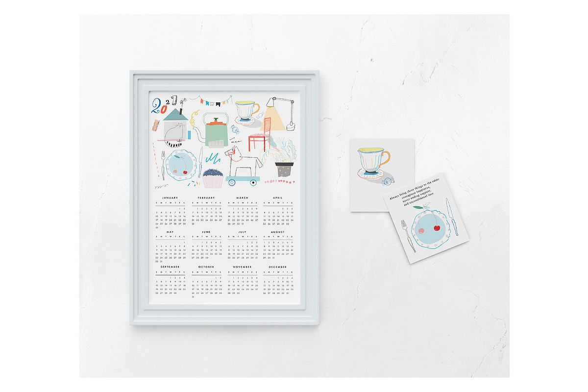 CALENDARS 2021, a Decorative Illustration by Lera Efremova (Photo 5 of 7)