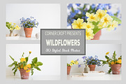 Wildflower Styled Stock Photo Bundle, a Print Template by Corner Croft Mockups (Thumbnail 2 of 7)
