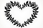 Floral Heart Wreath Bundle, an Illustration by BIPLOB EXPERT (Thumbnail 5 of 9)