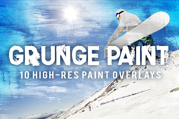 10 Grunge Paint Overlays preview 6