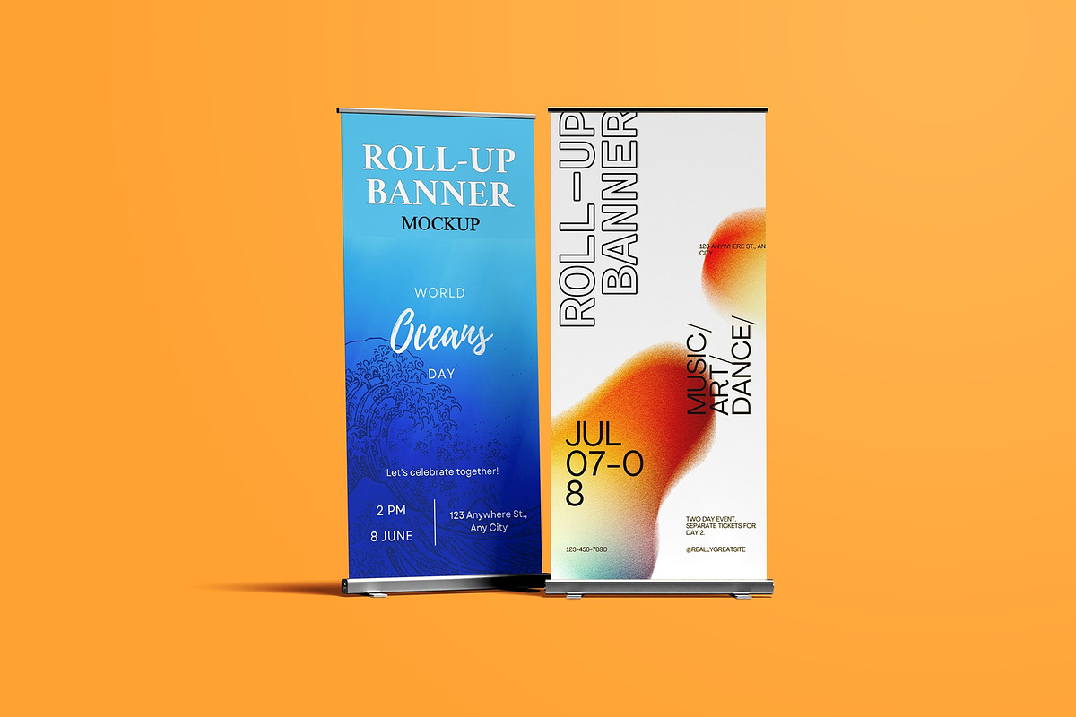 Roll-Up Banner Mockup, a Product Mockup by Sweetdady (Photo 4 of 5)