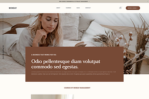 Monday: Squarespace 7.1 Template