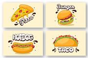 9 Delicious Junk Food Illustration, a Food Illustration by denayunebgt (Thumbnail 3 of 3)