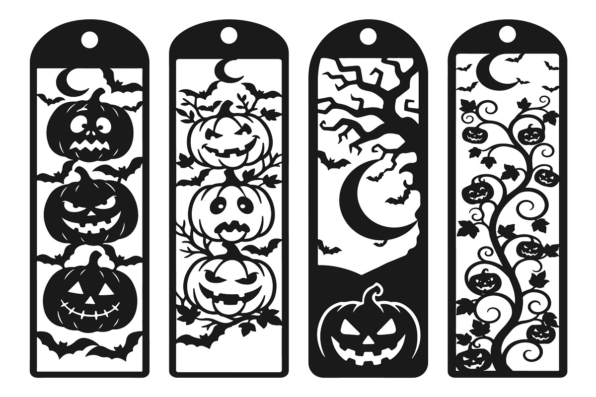 Halloween Wooden Laser Cut Bookmarks, an Object Graphic by Creative Art (Photo 2 of 3)