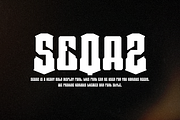 Seqaz - Heavy Bold Font, a Sans Serif Font by Iqsiart Studio (Thumbnail 7 of 7)