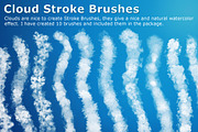 100 Cloud Brushes +Extras, a Brush Add-On by xresch (Thumbnail 8 of 10)