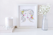 All White Frame Mockup, a Print Template by SunnyTangerine Stock (Thumbnail 2 of 4)