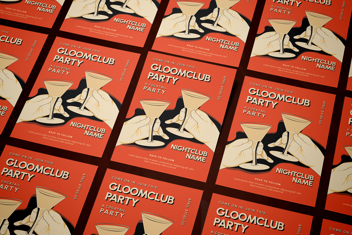 Anthem Cocktail Party Invitation, an Invitation Template by AQR Studio (Photo 2 of 2)