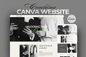 Coaching Canva Website Template