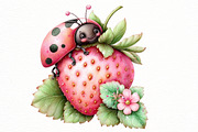 Whimsical Summer Ladybug Clipart, an Illustration by Designworld (Thumbnail 5 of 8)