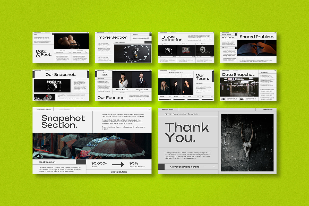 Pitchin Pitch Deck Powerpoint Templa, a Presentation Template by VanillineGraph (Photo 6 of 6)
