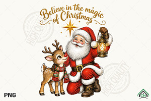 Retro Believe In The Magic Png, a Seasonal Illustration by Craft Nest