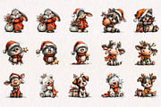 Jolly Christmas Animal Club, a Seasonal Illustration by CreationArt (Thumbnail 3 of 7)