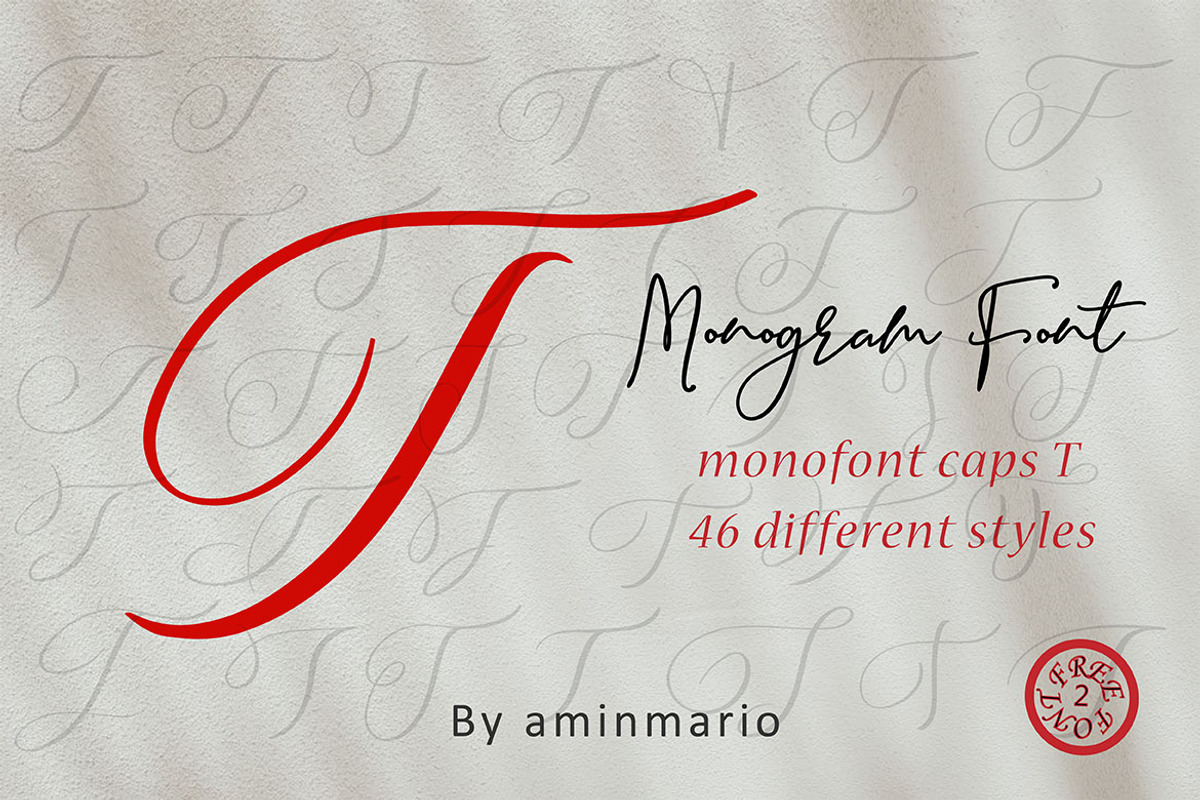 MONOGRAM T | Monofont caps T preview 7