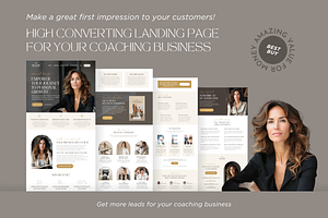 Coaching Website Template Canva Site