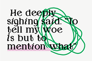 Mystic and Achilles Art Font, a Font by Emma Make (Thumbnail 2 of 7)