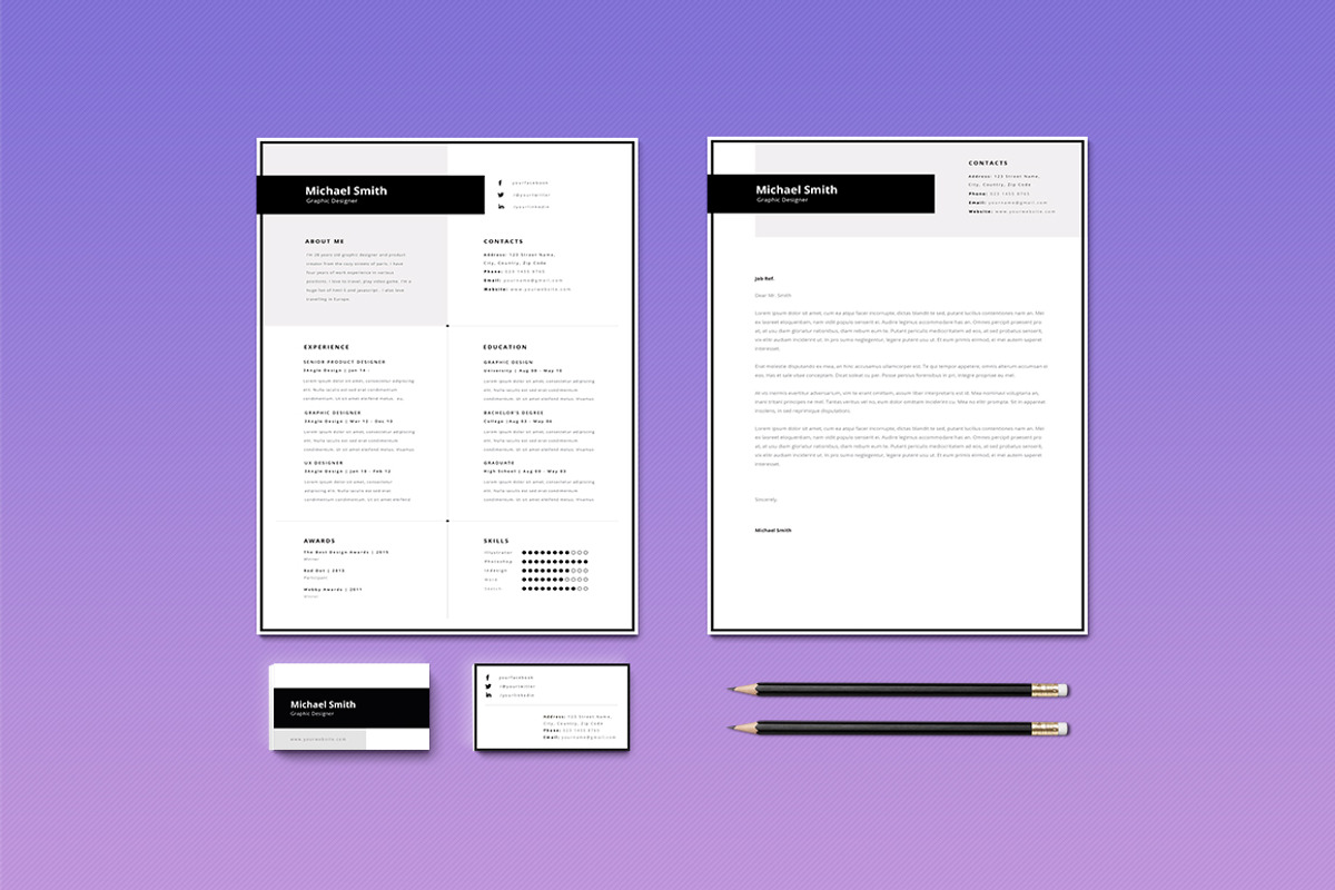 Resume / CV - Smith, a Resume Template by 3Angle (Photo 2 of 4)