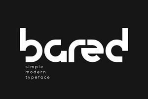 Bared - Simple Modern Typeface
