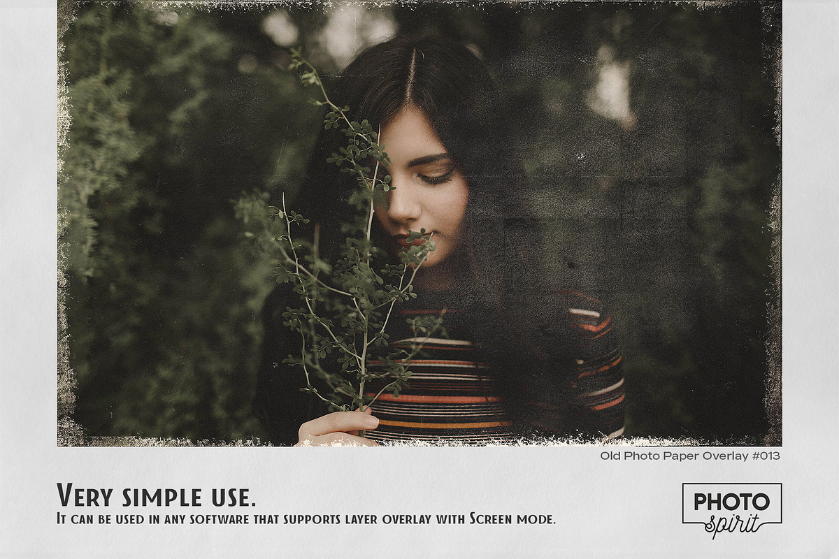 Old Photo Paper Effect Overlays, a Brushes & More by PhotoSpirit (Photo 4 of 9)