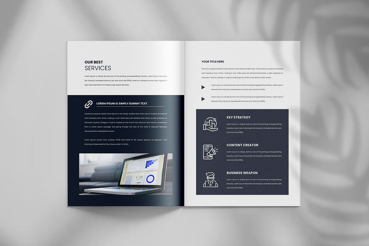 Company profile brochure template, a Brochure Template by Tanmoy Topu (Photo 7 of 12)