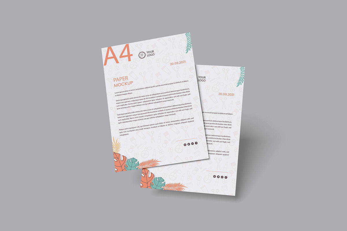A4 Paper Mockup, an Advertising Mockup by Twins_studio926 (Photo 5 of 5)