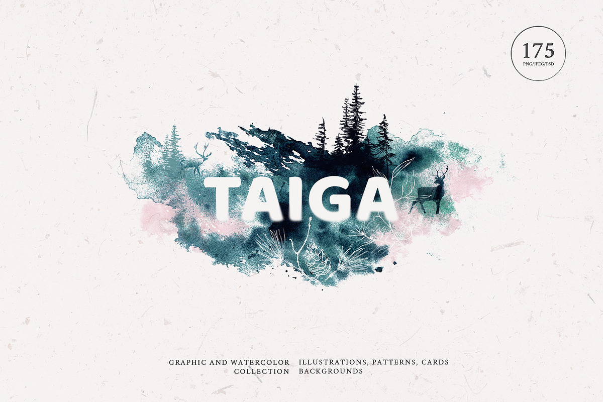 TAIGA Graphic collection, an Animal Illustration by Lemaris (Photo 1 of 8)