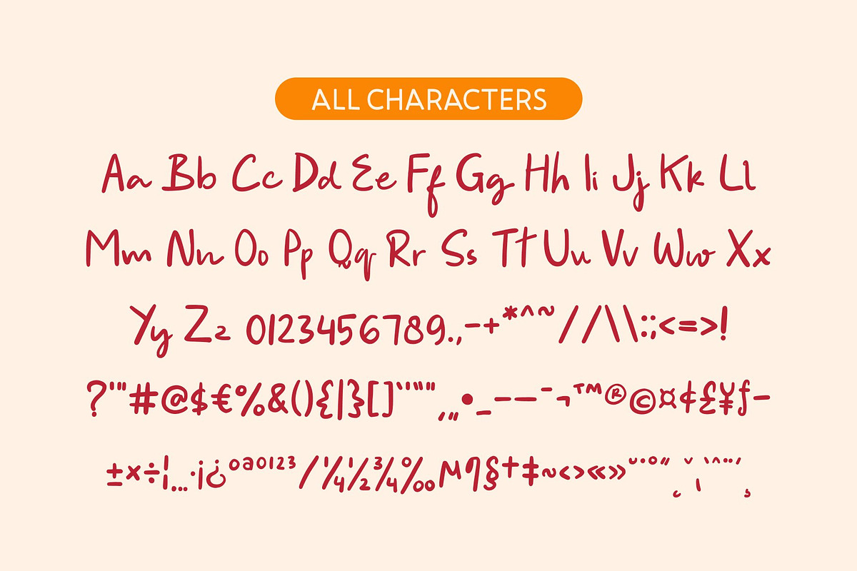 CS Brilliant – Handwritten Font, a Script Font by Craft Supply Co. (Photo 8 of 8)