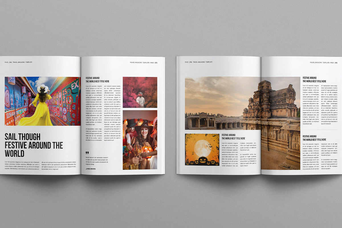 Travel Magazine Template, a Magazine Template by E-Type (Photo 7 of 8)