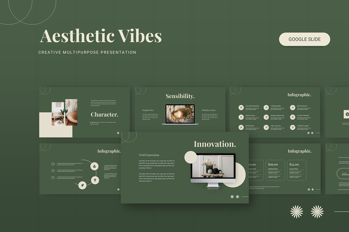 Aesthetic Vibes - Google Slide, a Presentation Template by AQR Studio (Photo 1 of 3)