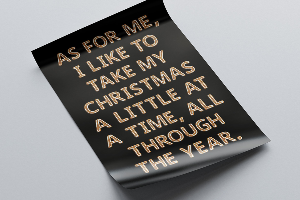 Gingerbread Sans Font, a Sans Serif Font by Handmadefont (Photo 6 of 9)