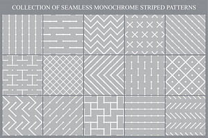 Gray seamless dotted line patterns