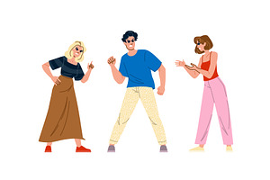 People having argument and conflict, a Person Illustration by pikepicture