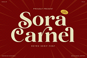 Sora Carnel - Retro Serif Typeface, a Serif Font by Say Studio (Thumbnail 1 of 10)