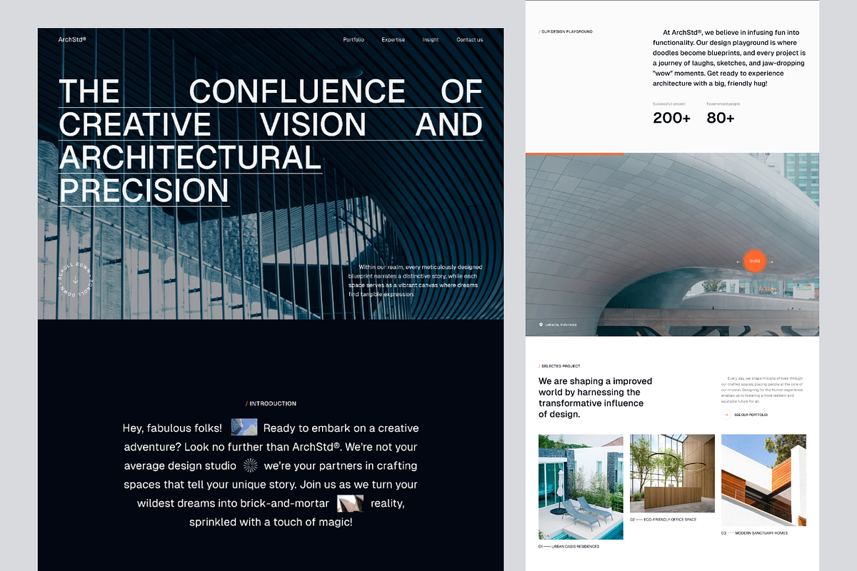ArchStd - Architecture landing page, a Landing Page Template by keffidesign (Photo 1 of 2)