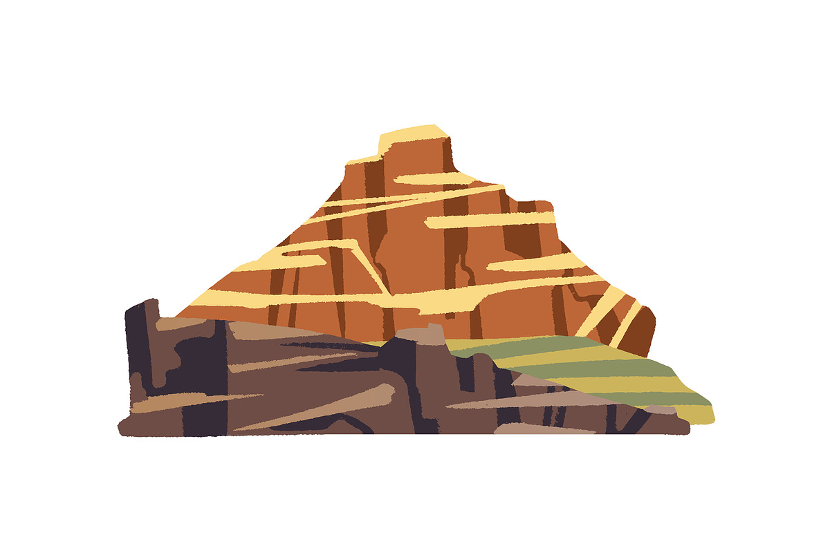 Rocky mountain landscapes set, an Object Illustration by PaperTrident (Photo 13 of 13)