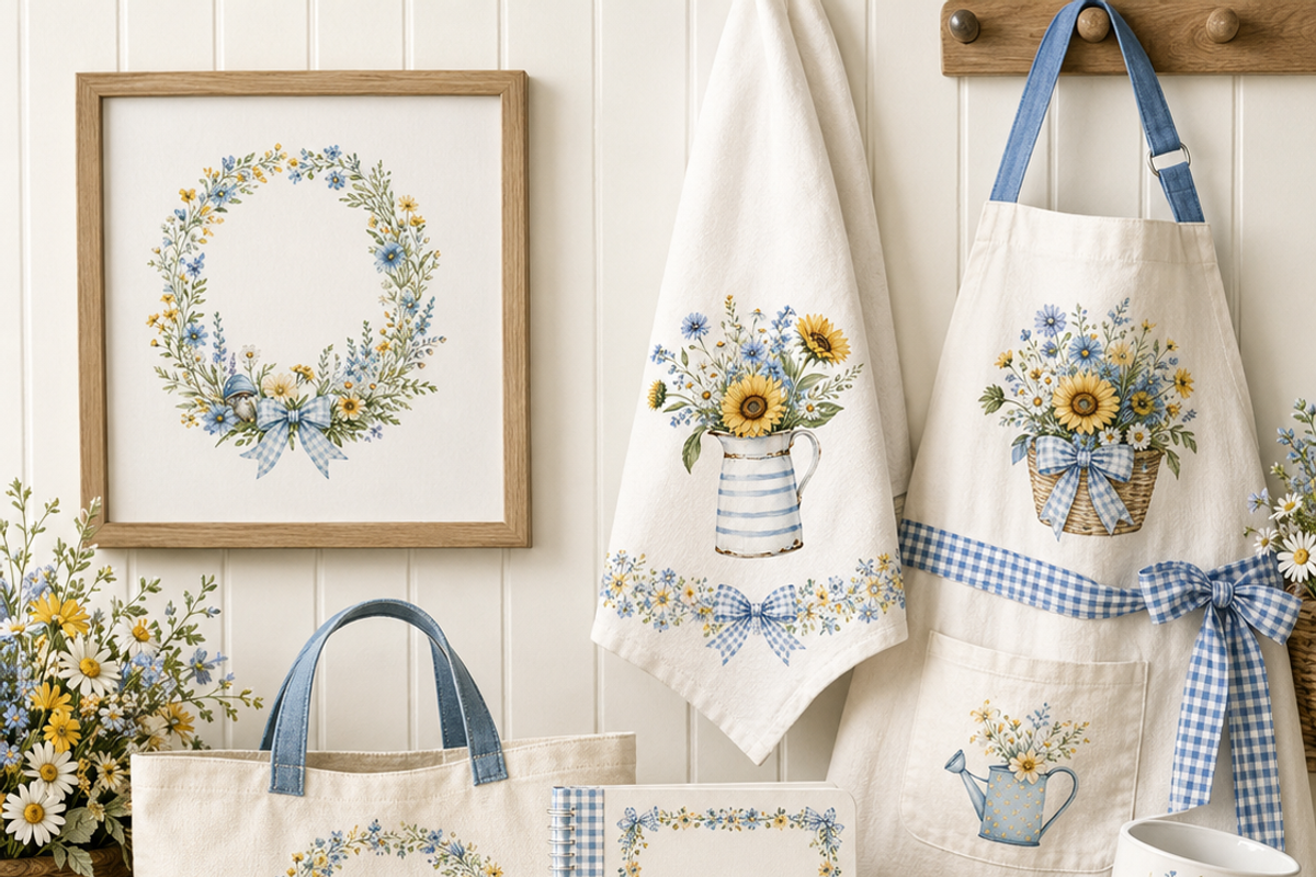 Summer Cottage Clipart frames, a Decorative Illustration by HeavensStar (Photo 5 of 8)