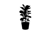 Minimal Potted Plant Silhouette, a Graphic by Artivon (Thumbnail 4 of 10)