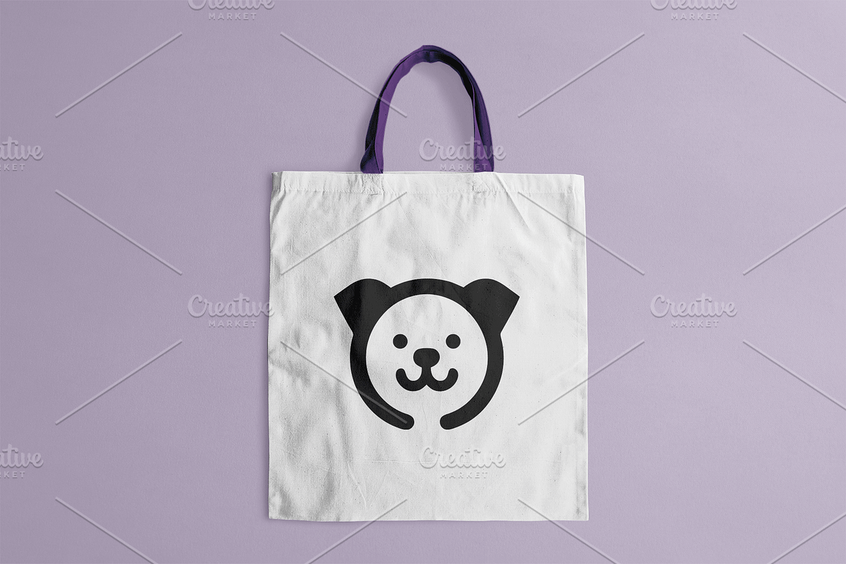 Modern cute dog face logo, a Branding & Logo Template by Vectorium Studio (Photo 2 of 2)