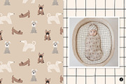 Snuggle Dogs AW Pattern Set, an Animal Illustration by Andrea Liesert (Thumbnail 3 of 8)