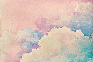 Pastel Sky & Cloud Pattern